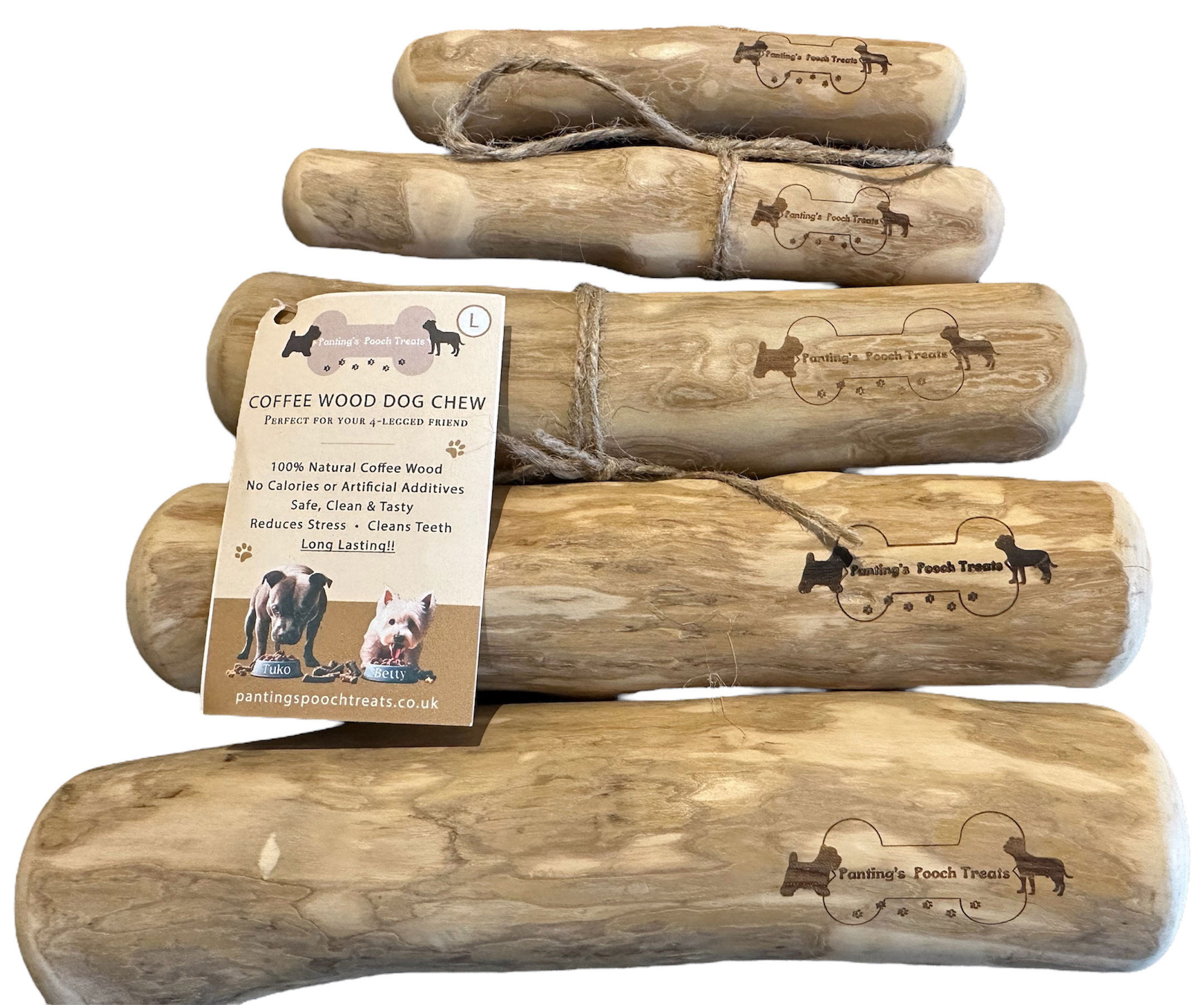 Coffee Wood Dog Chew Pantings Pooch Treats